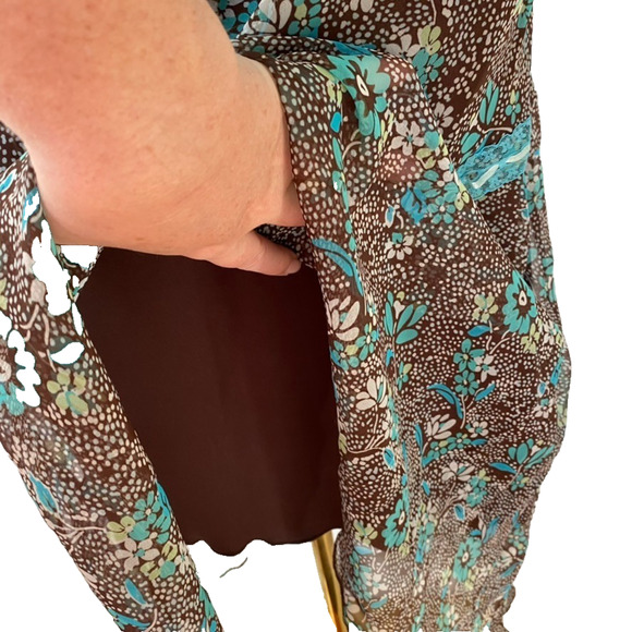 Vtg Believe Y2K Babydoll Maxi Dress Size 6 Asymmetric Fairy Whimsigoth Grunge - Picture 8 of 15